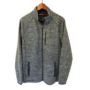 Swiss Tech Mens Blue Full-Zip Sweater Jacket With Pockets Size L